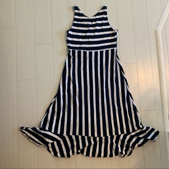 Women’s Chaps Blue & White Striped Maxi Dress Size XL - Picture 7 of 11